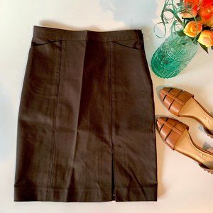 NWOT! Club Monaco Pencil Skirt; Never Worn; Brown